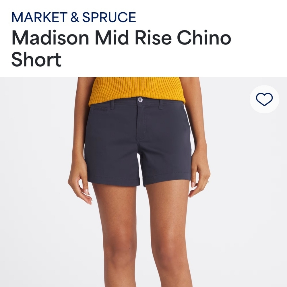 Madison Chino Navy Shorts